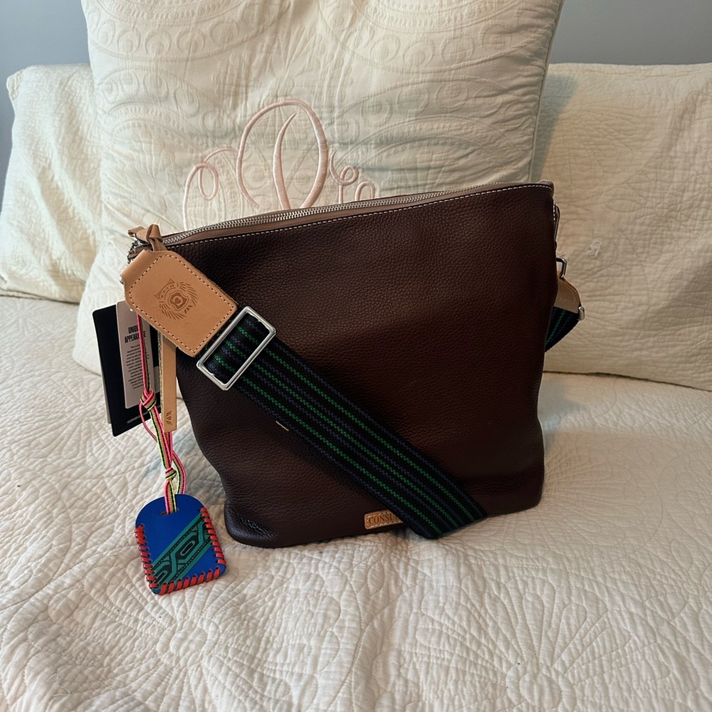 Consuela Brown Leather Messenger Bag (Hobo isabel) SOLD OUT ONLINE